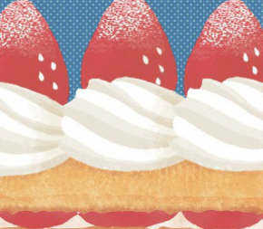 ケーキのイラスト ファニーマートカフェ イラストレーター 中村 メグミ 公式サイト