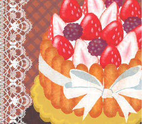 ケーキのイラスト ファニーマートカフェ イラストレーター 中村 メグミ 公式サイト