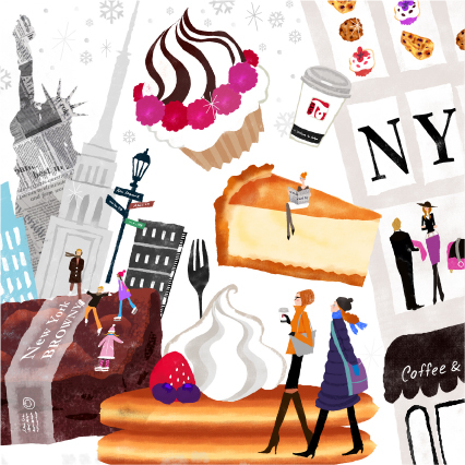 世界の国と街のイラスト ファニーマートカフェ イラストレーター 中村 メグミ 公式サイト